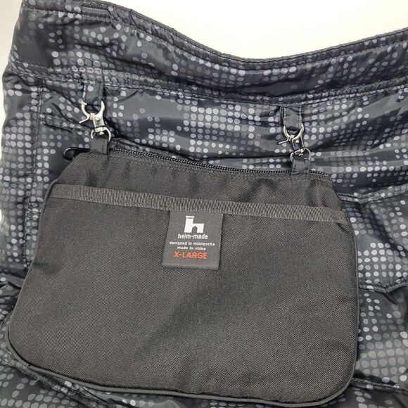 Heime-Made Minne Skirt Sport Reversible Gray Puffer Kilt Skiing Hiking XL NEW - Picture 5 of 12